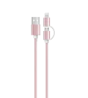 2 in 1 USB cable Rose Gold